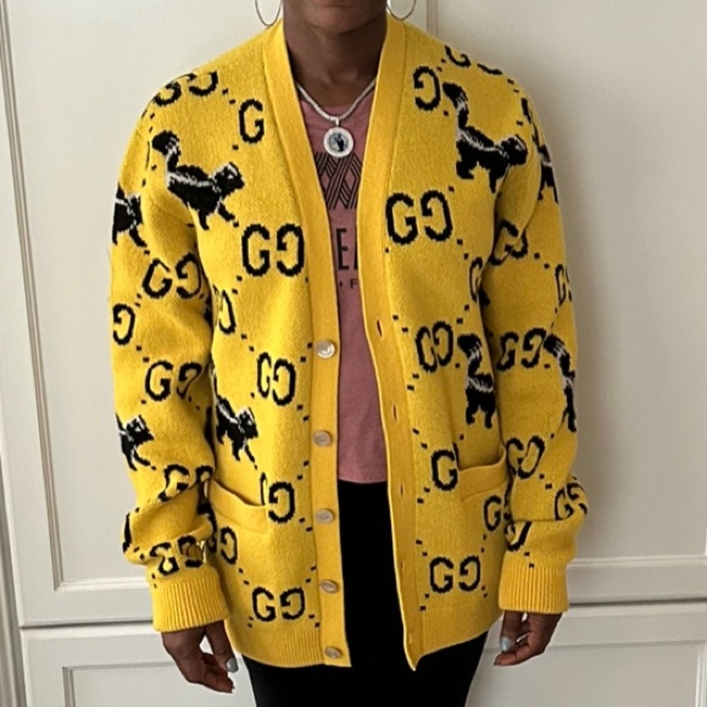Gucci GG-Skunk wool cardigan - Picture 6 of 6
